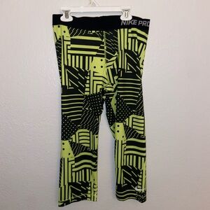 Fitness Nike Pro capri leggings y2k tights gym bottoms athletic pants streetwear